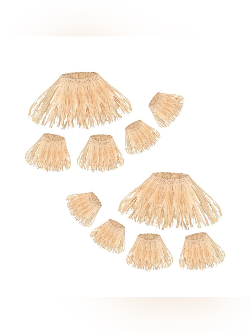 NWT Skylety 10 Pcs Scarecrow Straw Costume Accessories Raffia Grass Halloween